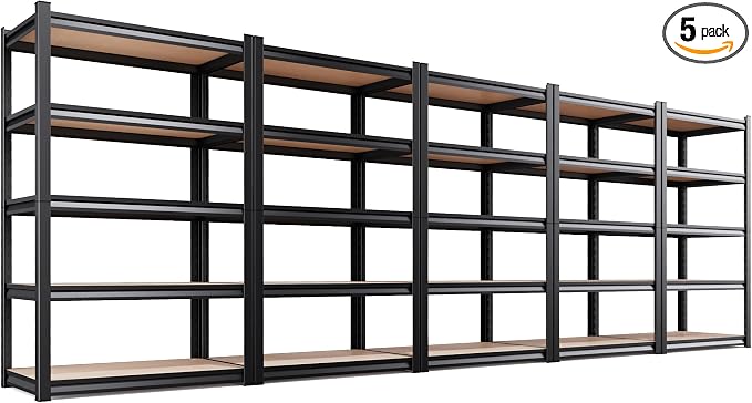 5-Pack Garage Shelving for Large Storage & Whole Home Organization, Storage Bins by CreatingaComfortableLiving