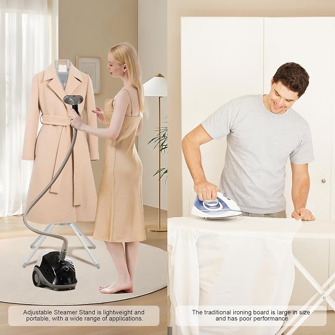 Adjustable Steamer Stand for Clothes, Portable Steamer Rack for Clothes - Image 6