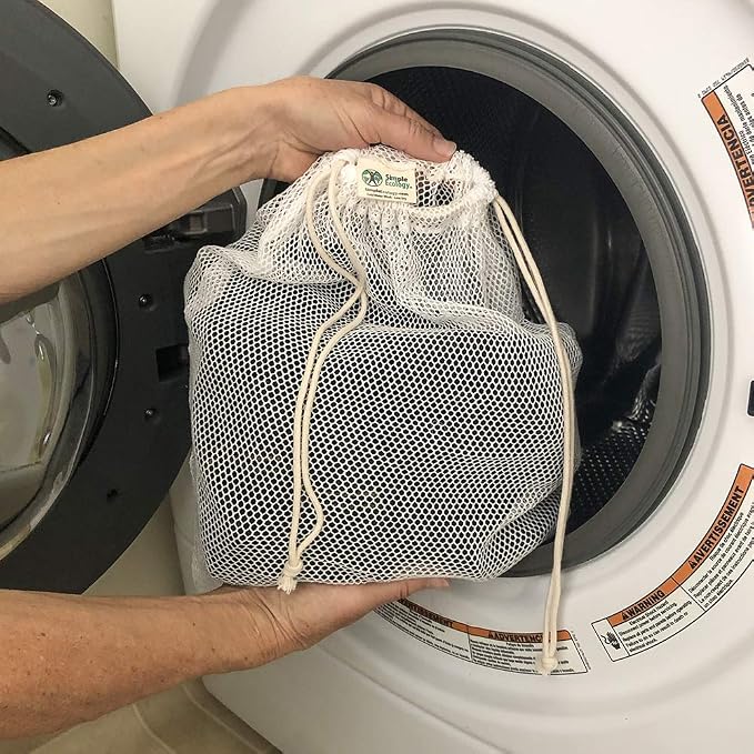 Simple Ecology Organic Cotton Mesh Laundry Bag; Machine Washing Bags - Image 3