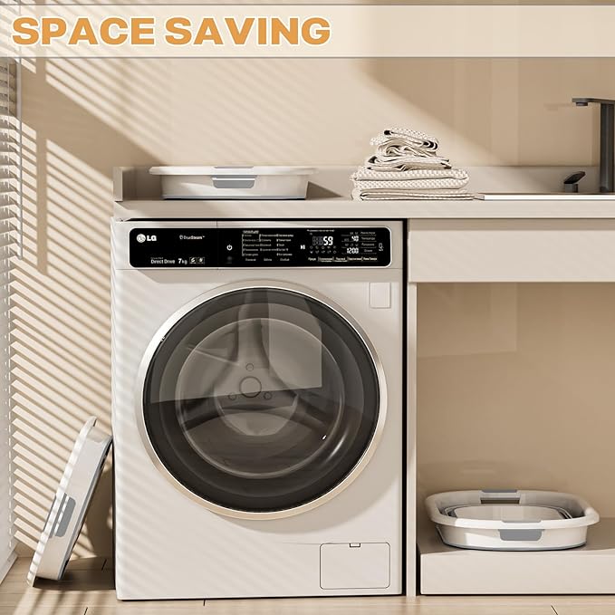 43L Collapsible Laundry Baskets Plastic, Pop Up Laundry hamper/Storage Container - Image 2