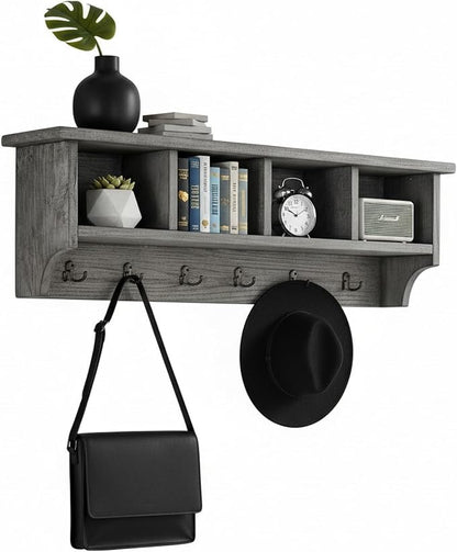 Pomona Solid Wood Entryway Coat Rack - Image 7
