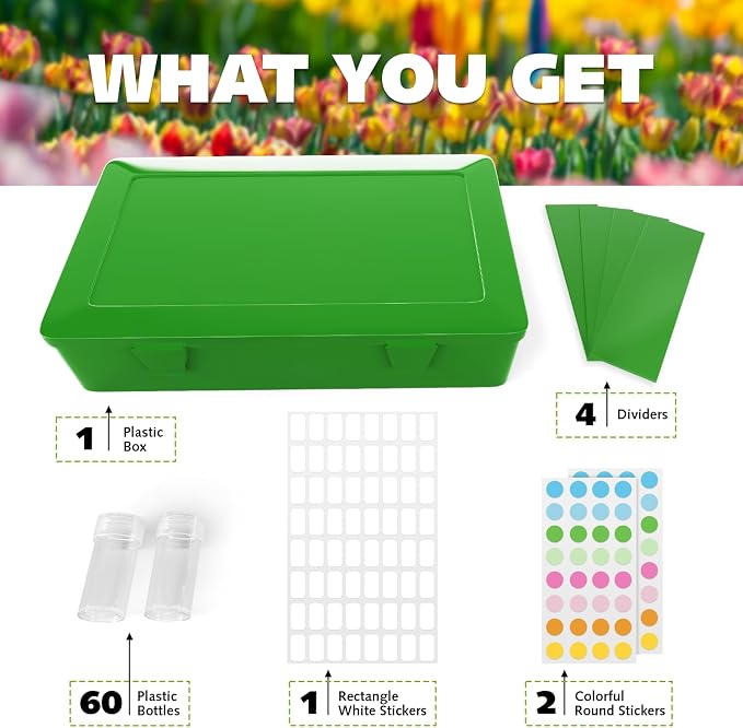 Seed Organizer Storage Box, Seed Holder Packet Organizer, Seed Vault Container - Image 5