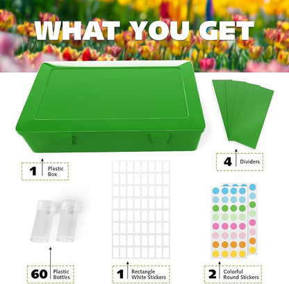 Seed Organizer Storage Box, Seed Holder Packet Organizer, Seed Vault Container - Image 5