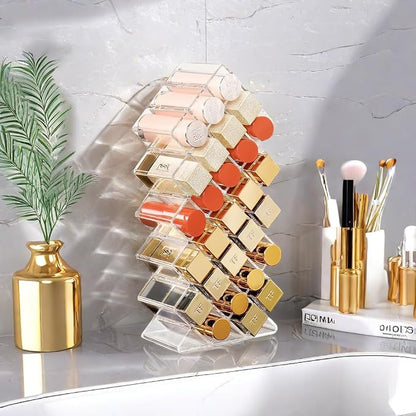 Acrylic Lipstick Holder, Lip Gloss Organier, Stackable Fish Shape Lipstick Tower - Image 5