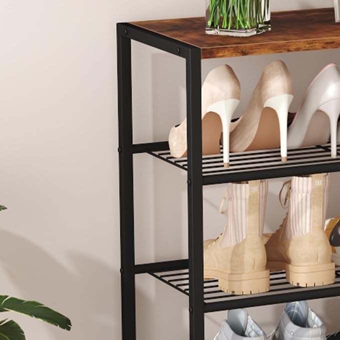 HOMEFORT 5-Tier Shoe Rack, Shoe Storage Shelf - Image 9
