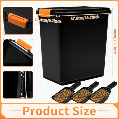 Maxdot 3 Sets 22lb Dry Pellet Storage Bin Kit - Image 2