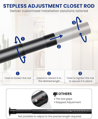 Closet Rods for Hanging Clothes - Image 4