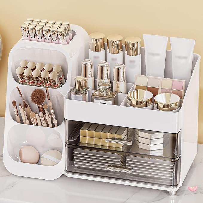 Makeup Organizer with Drawers, Skincare Organizer, Storage Box Cosmetic Display by Anylady