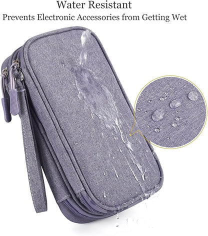 CAAORDKSO Travel Electronic Organizer Pouch Bag, Waterproof Portable Electronic - Image 4