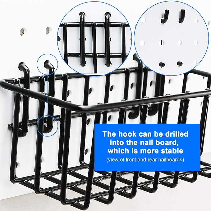 1/4 inch Extra Thick Pegboard Accessories Kit, Only Suitable - Image 7