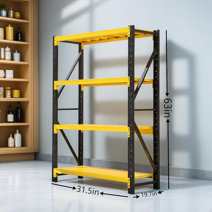 torage Shelves, Garage Shelving Heavy Duty Metal Adjustable Garage Shelves - Image 2