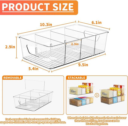 Stackable 6 Pack Snack Organizer - Image 3