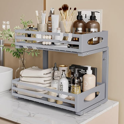 Under Sink Organizer, 2 Tier Under Sink Organizers and Storage, Adjustable - Image 8