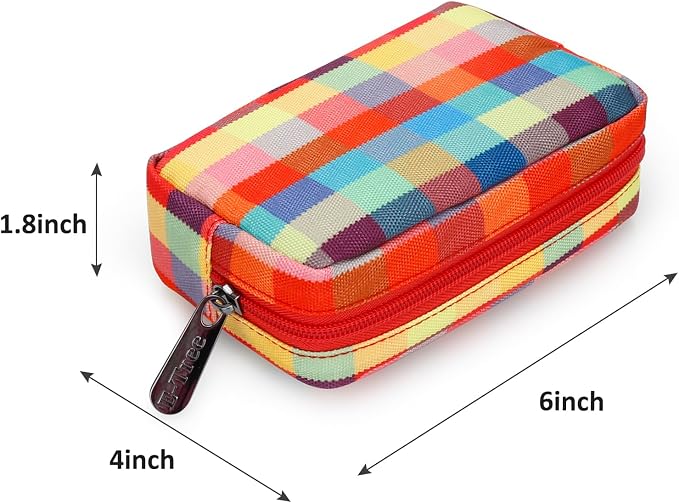 E-Tree Cute Small Makeup Bag, Cosmetic Toiletry Skin Care Make up Little Items - Image 2