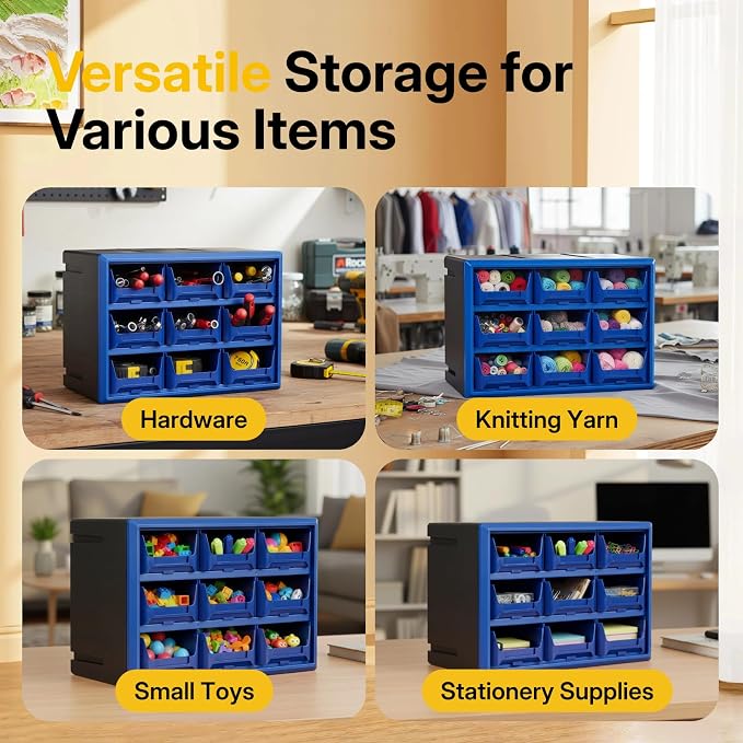 NORTHSKY 9-Drawer Plastic Drawer Storage Cabinet - Image 4