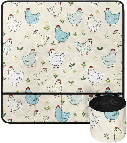 Hand Drawn Chicken Sewing Machine Mat - Image 5