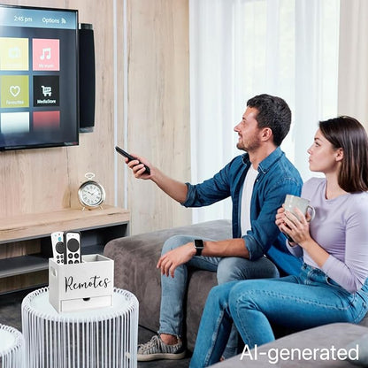 Remote Control Holder, 2 Slot TV Remote Holder& Desk Organizer - Image 6
