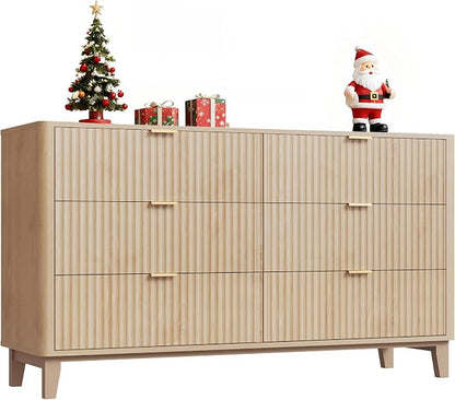 WLIVE Fluted Dresser for Bedroom by WLIVE