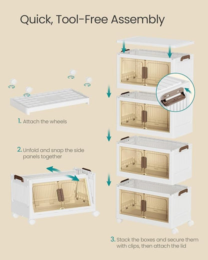 SONGMICS 48QT Plastic Storage Bins - Image 4