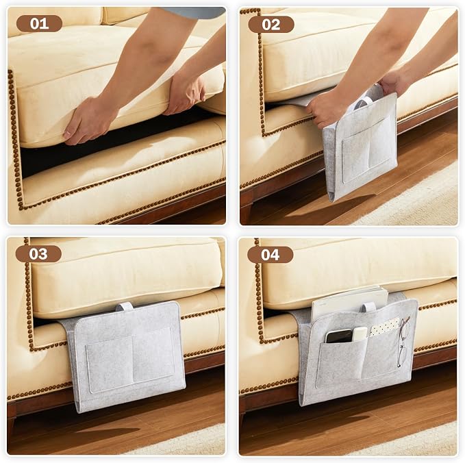YOUDENOVA Bedside Caddy, Bedside Organizer - Image 7