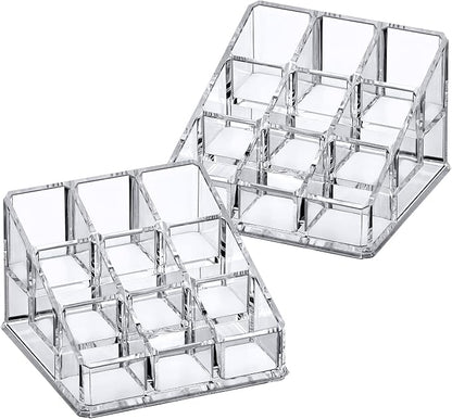 Amazing Abby - Glamour - 2-Pack 9-Slot Acrylic Nail Polish Organizer, Lipstick - Image 4
