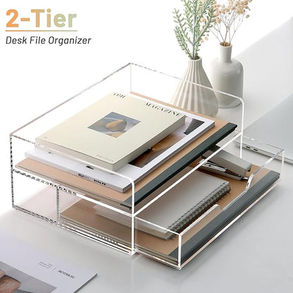SANRUI 2-Tier Paper Letter Tray Organizer - Image 5