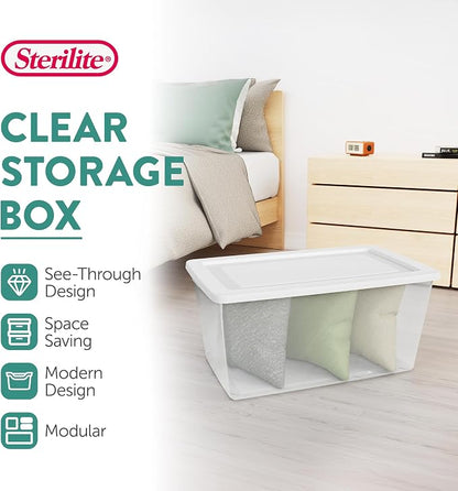 Sterilite 16 Pack Storage Box, 90 Quart Stackable Tote - Image 2