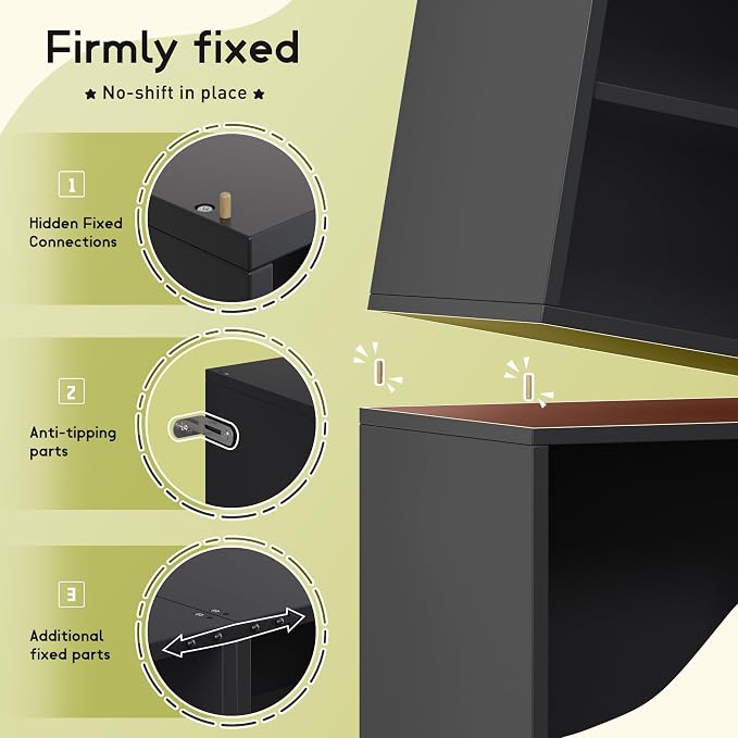 Homkdom 4 Cube Storage Organizer, DIY Book Shelf - Image 9