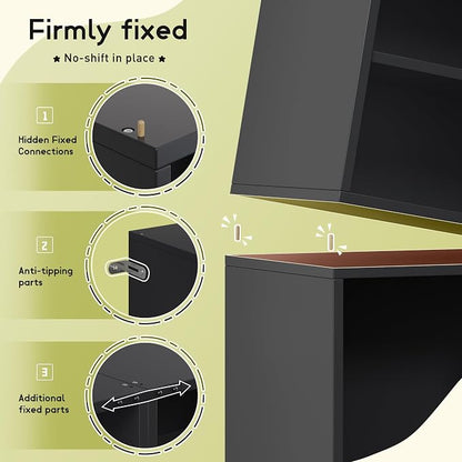 Homkdom 4 Cube Storage Organizer, DIY Book Shelf - Image 9