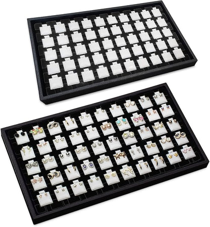Ikee Design 2 Pcs Set Black Earring Display Tray by IkeeDesign