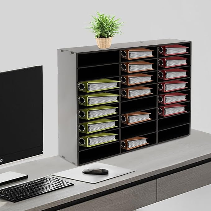 Mail Sorter Organizer, 24 Compartments Mailbox - Image 2