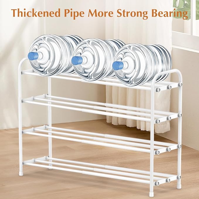 INSMART 4-Tier Expandable Shoe Rack, Stackable and Adjustable Shoes Organizer - Image 4