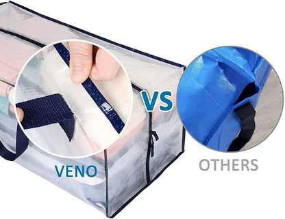 VENO 4 Pack Moving Bags w/Backpack Straps, Heavy Duty, Moving Boxes Alternative - Image 8