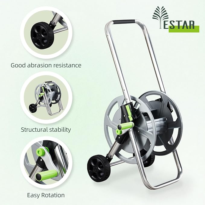 Garden Hose Reel Cart, Holds 75-150 Feet of 5/8-Inch Hose, Portable Hose Reel - Image 6