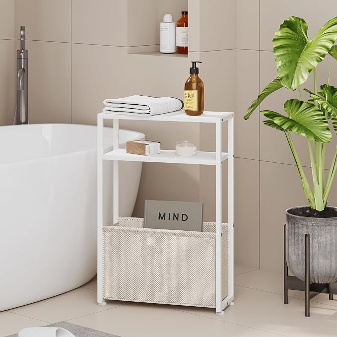 Narrow Side Table, Slim End Tables by Leomonio