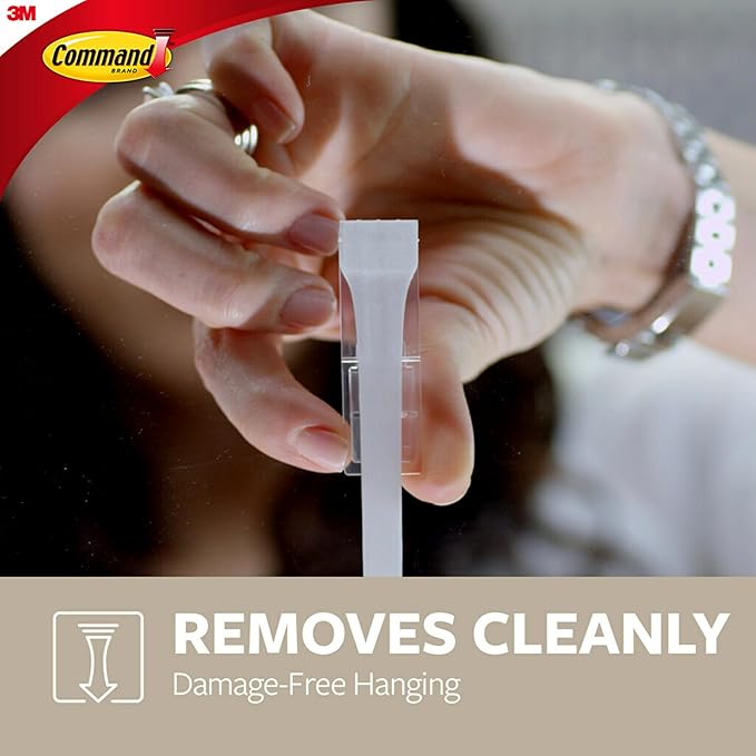Command Medium Satin Brass Hooks, 1 Hook and 1 Strip, Damage-Free Hanging Wall - Image 5