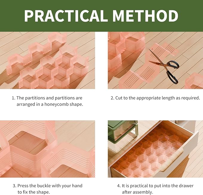 Honeycomb Separator Adjustable Drawer Organizer Divider - Image 5