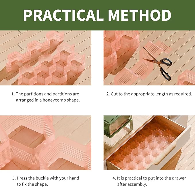 Honeycomb Separator Adjustable Drawer Organizer Divider - Image 5