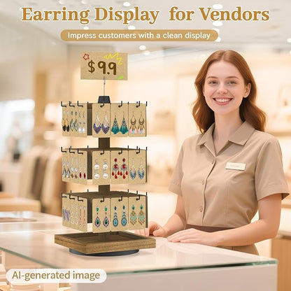 MODOWEY Rotating Earring Card Display Stands - Image 2