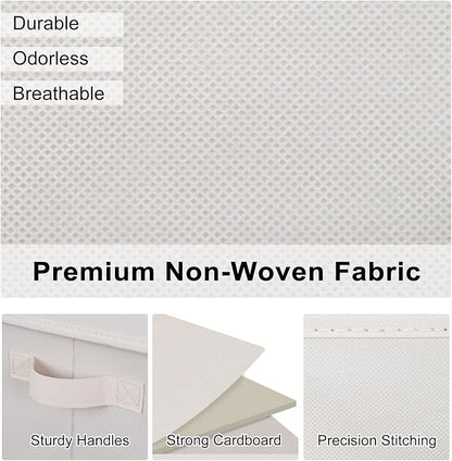 WUIKE 3 Pack Extra Large Fabric Storage Bins, Sheets and Blankets - Image 3
