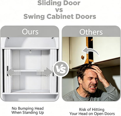 Arched Over The Toilet Storage Cabinet, Freestanding Bathroom Organizer | - Image 6