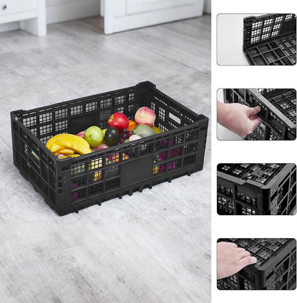 Collapsible Storage Bin Containe, 52 Liter Heavy Duty Transfer Box, 23.6" l x - Image 6
