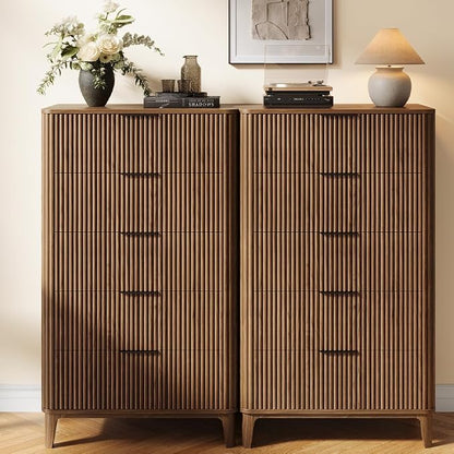 Fluted Dresser for Bedroom - Image 3