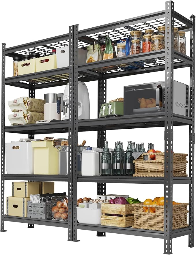 Garage Shelving 2200 LBS Storage Shelves Adjustable Metal Shelving Unit Heavy by Garvee