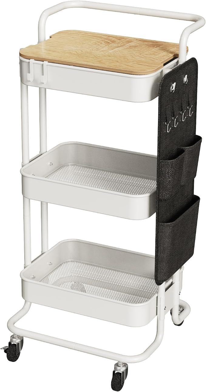 DTK 3 Tier Metal Utility Rolling Cart by DTK