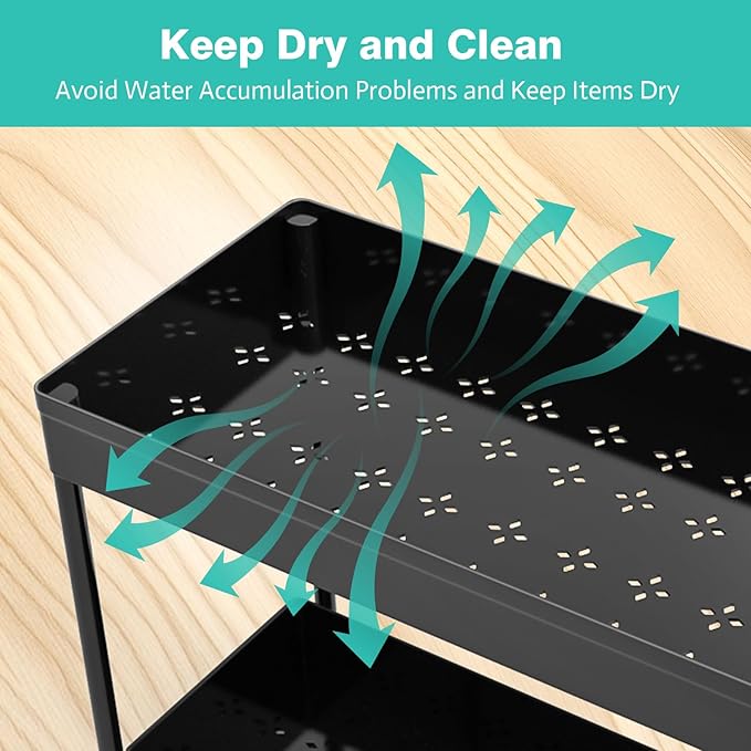 Under Sink Organizers 2 Pack, Pull-Out Sliding Cabinet Organizer - Image 5