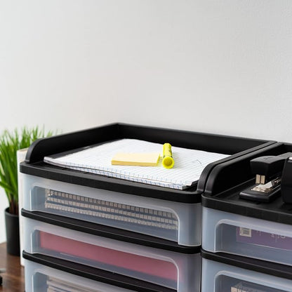 IRIS USA Plastic Desk Top 3-Drawer Storage Organizer - Image 9
