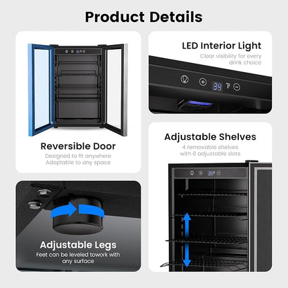4.5 Cu.Ft Beverage Refrigerator Cooler - Image 6