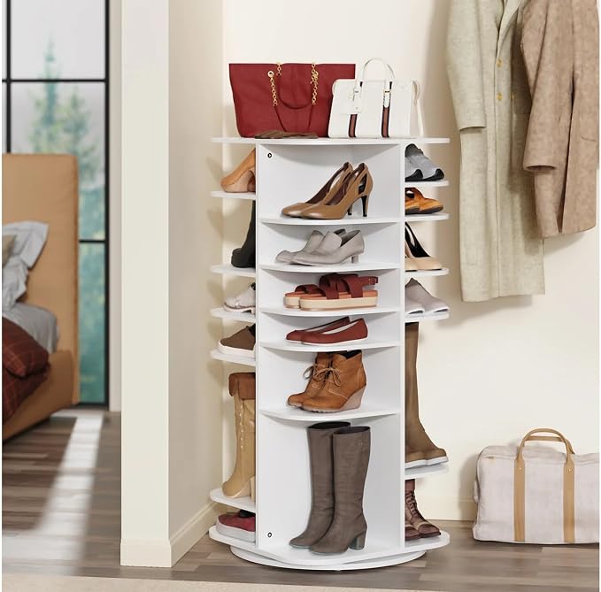 ClosetMaid Multipurpose Carousel Storage and Shoe Tower, 22.79" W x 47.48" H x - Image 5