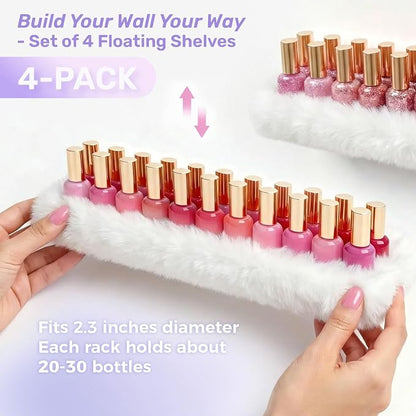 Care&More YJ 15 Inch Nail Polish Shelves, Sunglasses, Essential Oils, Plush - Image 6